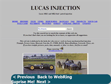 Tablet Screenshot of lucasinjection.com